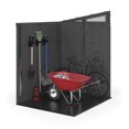 thumbnail image 2 of Suncast 6 x 5 ft Modernist Resin Storage Shed – Steel-Reinforced Outdoor Structure with 200 Cu. ft. Capacity - Cyberspace/Dove Gray, 2 of 7