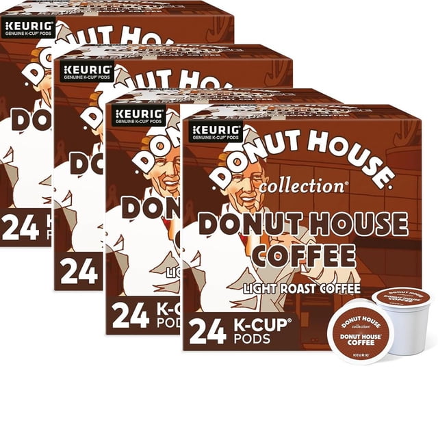 Donut house collection Regular K-Cup Coffee Pods, 96 Count ( 4 pack )