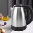 thumbnail image 3 of Electric Kettle 2L 1500W Fast Boil, Stainless Steel Liner, Safe Auto Shut Off, Easy Clean, Multipurpose, Borosilicate Glass, LED Light, 3 of 8