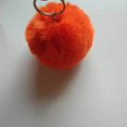 thumbnail image 1 of Fuzzy Ball Keychain Supple Comfortable Lovely Key Rings Adorable Practical Key Chains Women for Children Adults Elderly Students Orange 9cm, 1 of 8