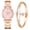 B, variante sur TopLLC Montre pour Femme à Lecture Facile Montre-Bracelet Style Décontracté Mode pour Femme Montre en Alliage à Quartz, Cadeau d'Anniversaire pour Fille Montre de Mode pour Femmes