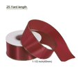 thumbnail image 2 of Unique Bargains 1 1/2 Inch 25 Yard Wide Satin Ribbon with Gold Edges Grosgrain Fabric Ribbon for Gift Wrapping, Burgundy Red, 2 of 7