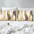 thumbnail image 4 of Erosebridal Futuristic Stripe Sheet Set Twin, Abstract Geometry Bedding Sets Twin Size, Modern Fashion Decor, 4 of 7