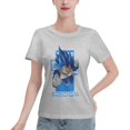 thumbnail image 1 of T-Shirt Basique à Manches Courtes pour Femmes Super Saiyan, 1 of 6