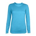 thumbnail image 1 of AherBiu Womens Long Sleeve Tops Crewneck Loose Basic Tee Tops 2024 Fall Comfy Solid Color Pullover Shirts, 1 of 4