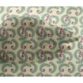 thumbnail image 4 of oneOone Viscose Chiffon Fabric Leaves & Swirl Block Print Fabric By The Yard 42 Inch Wide, 4 of 4