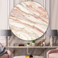 thumbnail image 3 of Designart 'Rêves en Cuivre Aquarelle' Art Mural Cercle en Métal Shabby Chic, 3 of 3