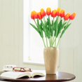 thumbnail image 2 of 10pcs PU Tulips Artificial Flowers Bouquet Wedding Party Home Decor Props, 2 of 3