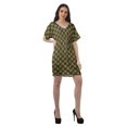 thumbnail image 3 of Moomaya Robes d'Anniversaire Femmes Robe de Travail Imprimée Femmes Bureau Robes à Col en V, 3 of 6