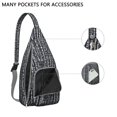 thumbnail image 3 of Modern Art Sling Backpack - Museum-Worthy Print Crossbody Bag, Fashion Forward Design, 3 of 4