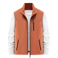 thumbnail image 1 of Styesk Jackets for Men Men's Thin Workwear Solid Color Stand Collar Sleeveless Jacket Tank, 1 of 3