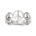 thumbnail image 1 of 925 Sterling Silver Peace Ring, 1 of 6