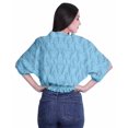 thumbnail image 4 of Moomaya Hauts à Manches Boxy Imprimés pour Femmes, Col en V, Taille Élastique, Kimono, 4 of 4