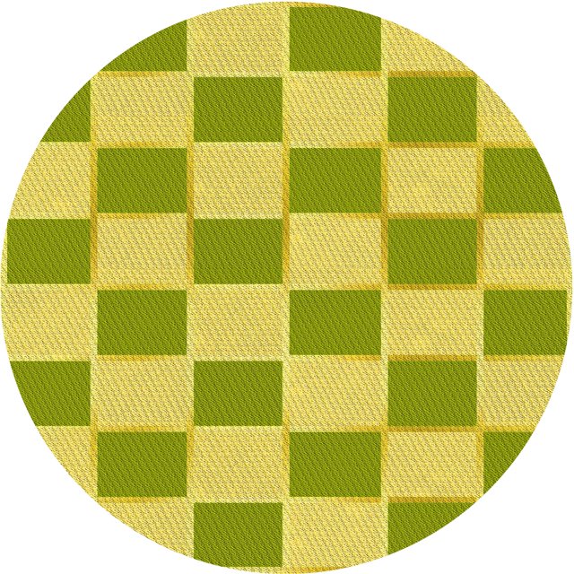 Ahgly Company Tapis d'Intérieur Lavable à la Machine, Carré, Transitionnel, Vert Pistache, Tapis de Zone, 3 Pieds Carré