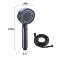 thumbnail image 3 of SuoKom Showerhead Ensemble à Main Douche à Main avec Tuyau 5 Réglages de Jet Haute Pression pour Douche de Gym, 3 of 8