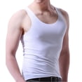 thumbnail image 3 of asjyhkr Débardeurs de Compression pour Hommes Été Gym Col Rond Sans Manches Maillots de Corps Ajustés T-Shirts Unis, 3 of 4
