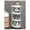White, variant on Bowayaoa Bathroom Corner Storage Shelf Organizer with Rolling Wheels, Detachable 4-Tier Shelving Unit, Drainage Holes & Guardrail