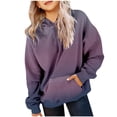 thumbnail image 1 of MIASHUI Girls Sweatshirt Tops Gradient Long Sleeve Oversized Hoodies Pullover,Grey,5-6 Years, 1 of 7