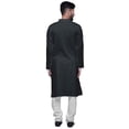 thumbnail image 3 of Atasi Indian Button Down Mens Long Kurta Solid Party Shirt Engagement Clothing, 3 of 5
