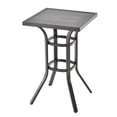 thumbnail image 1 of Costway Table de Bar de Patio de 24 Pouces avec Plateau en Aluminium et Patins de Pieds Ajustables pour Balcon, 1 of 6