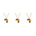 thumbnail image 1 of Maytalsory Collier Léger et Confortable avec Pendentif Africa Map Ghana 3Set, 1 of 6