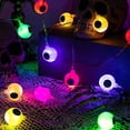 thumbnail image 4 of Amzcrzy Ghost Eye String Light Halloween Ghost Eye Led String Light Battery Box Courtyard Party Horror Ghost House Decoration Ghost Eye Light String Halloween Decor Garden Decor, 4 of 6