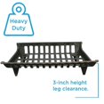 thumbnail image 2 of Cast Iron Fireplace Grate, Black, 24-In., 2 of 2