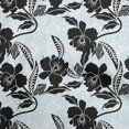 thumbnail image 1 of oneOone Rayon Black Fabric Asian Floral Craft Projects Decor Fabric Printed By The Yard 56 Inch Wide, 1 of 4