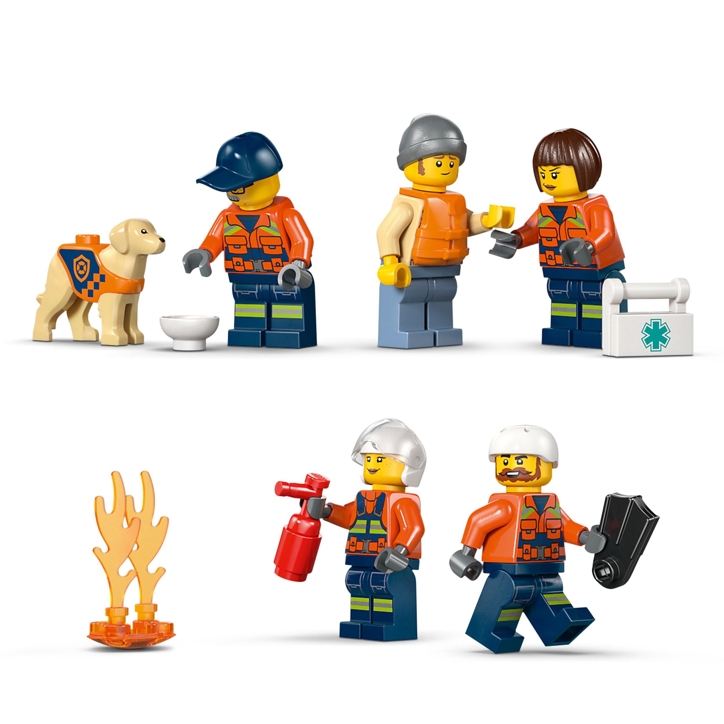 LEGO City Coast Guard Rescue Boat & Helicopter Building Toys - Kids Pretend Play Set for Boys & Girls, Ages 7+ - W/2 Rescue Boat Toys, 5 Minifigures & Dog Figure - Gift Idea for Birthdays - 60504