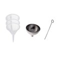 thumbnail image 1 of jifeng 4 Packs Plastic & Stainless Steel Mini Funnels for Bottle Filling Urn Liquid, 1 of 9