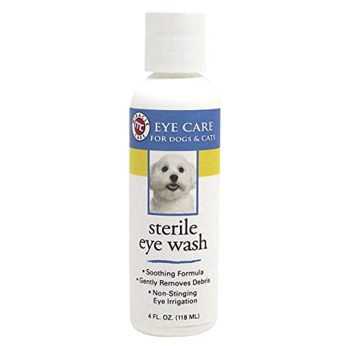 MPP Sterile Eye Wash Dog Grooming Tear Stain Remover Soothing Gentle Formula 4oz (One Bottle)