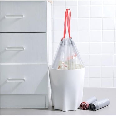 Trash Bags Drawstring Garbage Bags Strong Trash Bag 30 Count For Kitchen Bathroom Bedroom Car Trash Can Office Waste Bin Liners Unscented