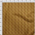 thumbnail image 4 of oneOone Cotton Cambric Mustard Yellow Fabric Abstract Craft Projects Decor Fabric Printed By The Yard 42 Inch Wide, 4 of 5