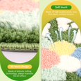 thumbnail image 4 of MesaSe Pink Floral Bath Rug Soft Absorbent Polyester Bathroom Mat  18” x 28”, 4 of 9