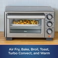 thumbnail image 3 of Oster Compact Countertop Oven With Air Fryer, Stainless Steel, 3 of 6