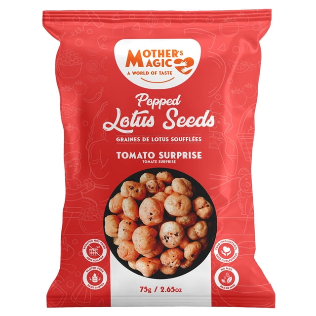 Mother's Magic Popped Lotus Seeds - Tomato Surprise 75 g