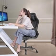 thumbnail image 2 of BestOffice Gaming Chair Office High-Back PU Leather Reclining Computer Executive, Lumbar Support Adjustable Arms Rolling for Women, Men, Grey, 2 of 6
