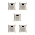 thumbnail image 2 of maskred Soft And Durable Throw Pillows Covers Are Easy To Clean And Fit Home Decoration W0134-4 5Set, 2 of 6
