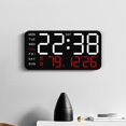 thumbnail image 1 of sdhkgrrt under $5 LED Digital Clock, Large Digital Alarm Clock,LED Display Clock with Temperature,Date Time Alarm Clock,Electric Battery Dual Power,Modern Bedroom Office Clock, 1 of 6