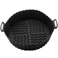 thumbnail image 1 of Baking Tray Wave Texture Binaural Handle Heat-resistant Oilproof Groove Design  Silicone Tray for Kitchen, 1 of 8