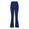 thumbnail image 4 of CFLVAEK Fitted Business Pants for Women Solid Mid Rise Pockets Pants Full Length Micro Pull Temperament Trousers Leisure Lounge Working Pants, 4 of 4