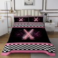 thumbnail image 1 of Erosebridal Cool Lightsaber Coverlet Set Queen, Honeycomb Bedding Set, Checkered Flag Decor 3pcs, 1 of 5