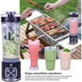 thumbnail image 4 of Cordless Portable Blender, 25 oz removable Vessel，Powerful Personal Blender, for Smoothies, Ice Crush, 4 Programs, Leakproof-Lid & Sip Spout, USB-C Rechargeable, Dishwasher Safe Parts, Black, 4 of 6