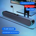 thumbnail image 3 of PEONAVET Bluetooth Audio Bluetooth Audio Laptop Mini Mini Speaker Strip Multimedia Bluetooth Subwoofer with MIC Function, 3 of 9