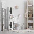 thumbnail image 2 of HOMCOM Tall Bathroom Storage Cabinet Free Standing Tower w/ Doors Shelves, 2 of 10