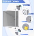 thumbnail image 3 of Fabric Bulletin Board Enclosed Wall-Mounted Display Case for Office Classroom Home x(xA), 3 of 9