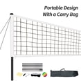 thumbnail image 4 of TFixol Portable Soccer Net Set with Carry Bag, Inflatable Ball, and Air Pump for Outdoor Sports on Grass, Sand, or Beach - Easy to Assemble and Transport, 4 of 6