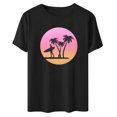 thumbnail image 4 of Birdeem Fashion Woman Print Round-Neck Short Sleeve T-Shirt Printing Loose Blouse Tops, 4 of 4
