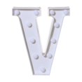 thumbnail image 3 of Special Offer! Alphabet LED Letter Lights Light Up White Plastic Letters Standing Hanging V, 3 of 3