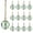 C, variant on 8Pcs Iridescents Mini Christmas Glass Ornaments For Tree And Wedding Decorations Round Prisms Suncatcher With Chain Xmas Tree Decor